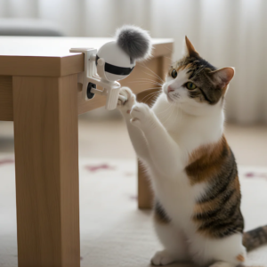 Motion Activated Hanging Cat Toy for Interactive Jump and Chase Play
