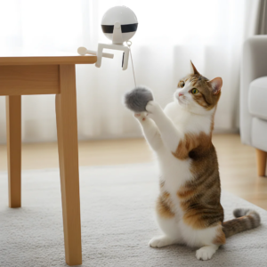 Alternative view of Motion Activated Hanging Cat Toy for Interactive Jump and Chase Play
