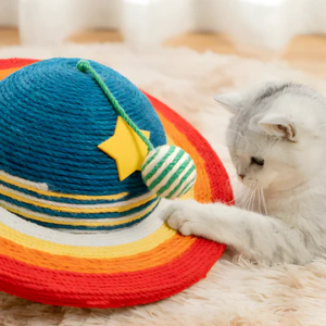 Cat Scratching Toy with Sisal Rope Surface and Dome Design