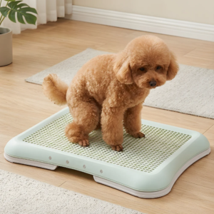 Dog Potty Training Tray with Raised Grid and Removable Base